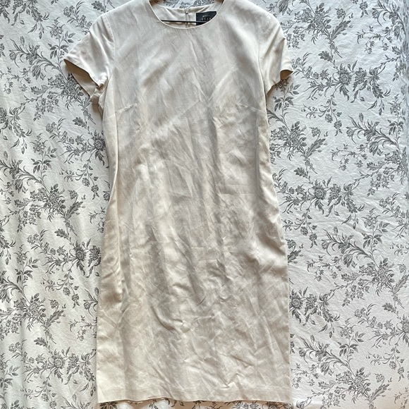 Moda Seta Vtg Silk Linen Blend Shift Dress - Picture 2 of 10